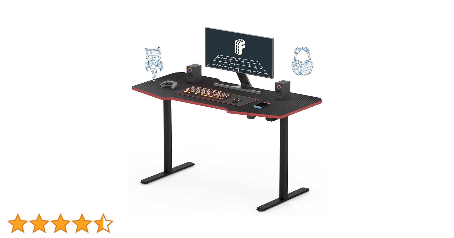 【美品】FLEXISPOT 電動式昇降デスク(120×60cm) ブラック Amazon | FLEXISPOT 電動昇降デスク EQ5 (120cm×60cm,all-in-one